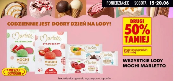 Wszystkie lody mochi Marletto