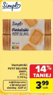 Herbatniki PETIT BEURRE SIMPL