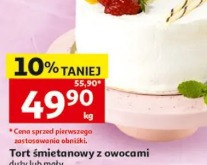 Tort śmietanowy z owocami