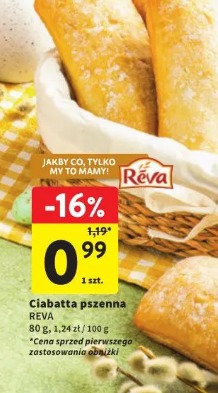 Ciabatta pszenna REVA