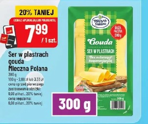 Ser w plastrach gouda Mleczna Polana