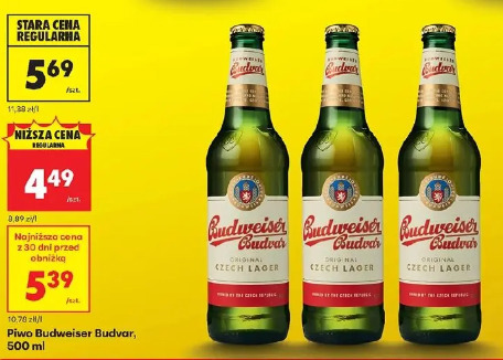 Piwo Budweiser Budvar Original Czech Lager