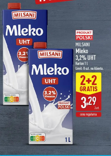 Milsani Mleko 3,2% UHT