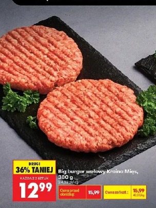 Big burger wołowy Kraina Mięs