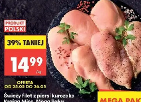 Świeży filet z piersi kurczaka Kraina Mięs Mega Paka