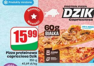 Pizza proteinowa capricciosa Dzik