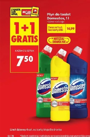 Płyn do toalet Domestos
