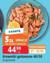 Krewetki gotowane 40/50 Scapmaree