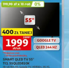 Smart QLED TV 55" TCL 55QLED810K