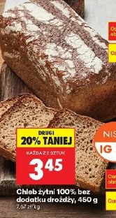 Chleb żytni 100% bez dodatku drożdży