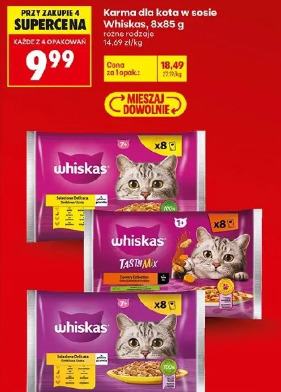 Whiskas karma dla kota w sosie