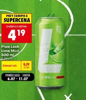 Piwo Lech Lime Mint