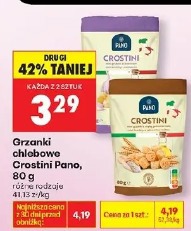 Grzanki chlebowe Crostini Pano