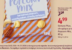 Genuss Plus, chrupiąca przekąska, Popcorn Mix