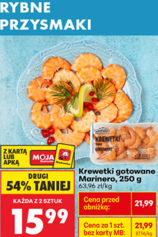 Krewetki gotowane Marinero