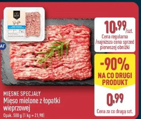 Mięso mielone z łopatki wieprzowej 