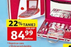 Kuferek na kosmetyki z lustrem