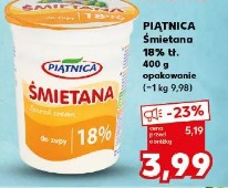 Piątnica Śmietana 18% tł.