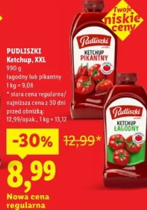 Pudliszki Ketchup XXL łagodny lub pikantny