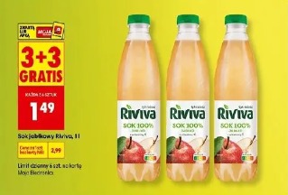 Sok jabłkowy Riviva, 1 l