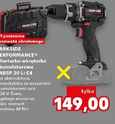 Parkside Performance Wiertarko-wkrętarka akumulatorowa PABSP 20 Li C4