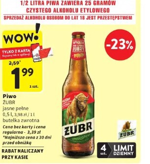 Piwo Żubr jasne pełne