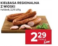 Kiełbasa regionalna z wioski Hańderek