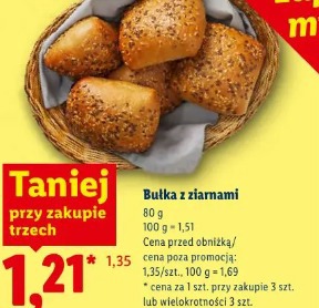 Bułka z ziarnami