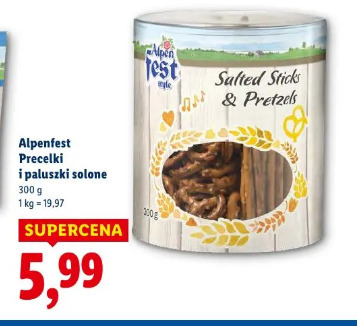 Alpenfest Precelki i paluszki solone