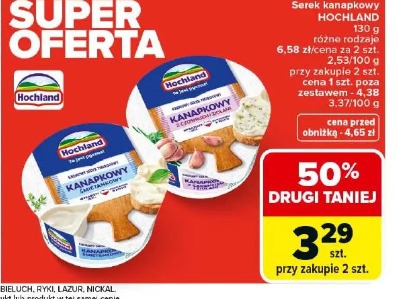 Serek kanapkowy Hochland różne rodzaje