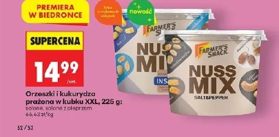 Orzeszki i kukurydza prażona w kubku XXL Farmer's Snack