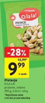 Pistacje O LA LA! prażone, solone