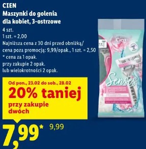 Cien Maszynki do golenia dla kobiet, 3-ostrzowe