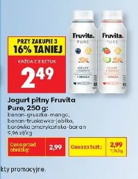 Jogurt pitny Fruvita Pure