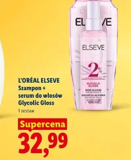 L'Oréal Elseve Szampon + serum do włosów Glycolic Gloss