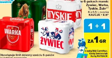 Piwa w 6-pakach