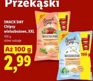 Snack Day Chipsy wielozbożowe, XXL