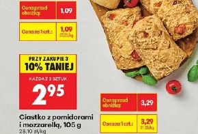 Ciastko z pomidorami i mozzarellą