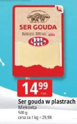 Ser gouda w plastrach Mlekovita