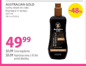 Australian Gold suchy olejek do ciała brązujący w sprayu