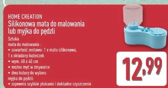 Home Creation Silikonowa mata do malowania lub myjka do pędzli