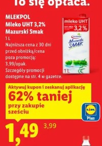 Mlekpol Mleko UHT 3,2% Mazurski Smak