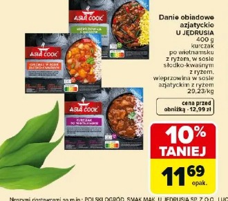 Danie obiadowe azjatyckie U JĘDRUSIA