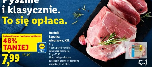 Łopatka wieprzowa, XXL