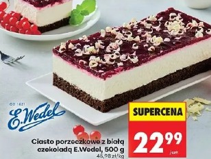 Ciasto porzeczkowe z białą czekoladą E.Wedel