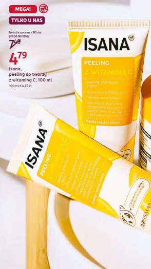 Isana, peeling do twarzy z witaminą C