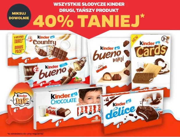 Wszystkie słodycze Kinder
