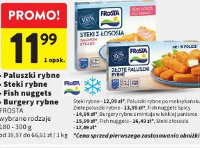 Paluszki rybne, Steki rybne, Fish nuggets, Burgery rybne FROSTA