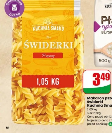 Makaron pszenny świderki Kuchnia Smaku