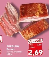 Sokołów Boczek surowy, wędzony